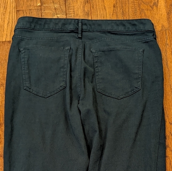 Eddie Bauer Slightly Curvy Slim Straight Pants, emerald green Size 12 - Picture 4 of 10